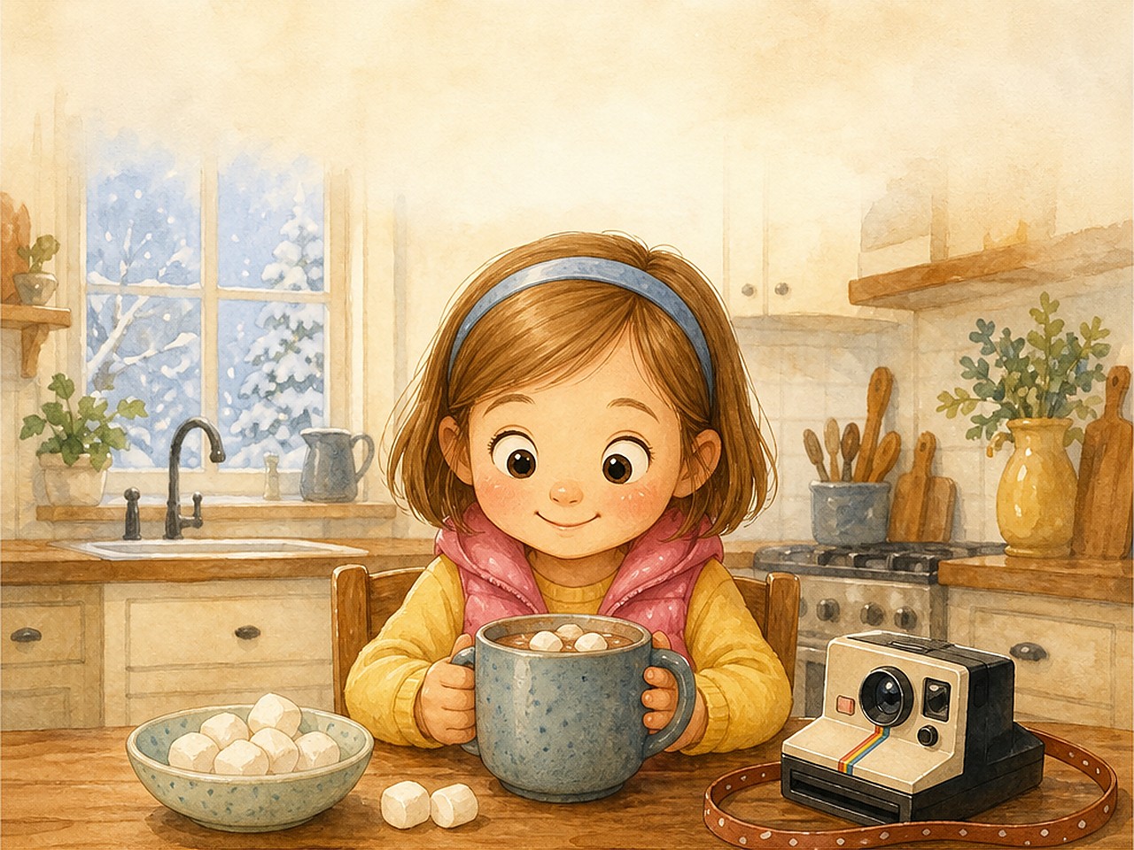Adding Marshmallows in My Cocoa